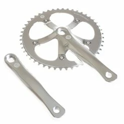 BLB Brick Lane Bikes Pédalier Track 165mm 48T Argent