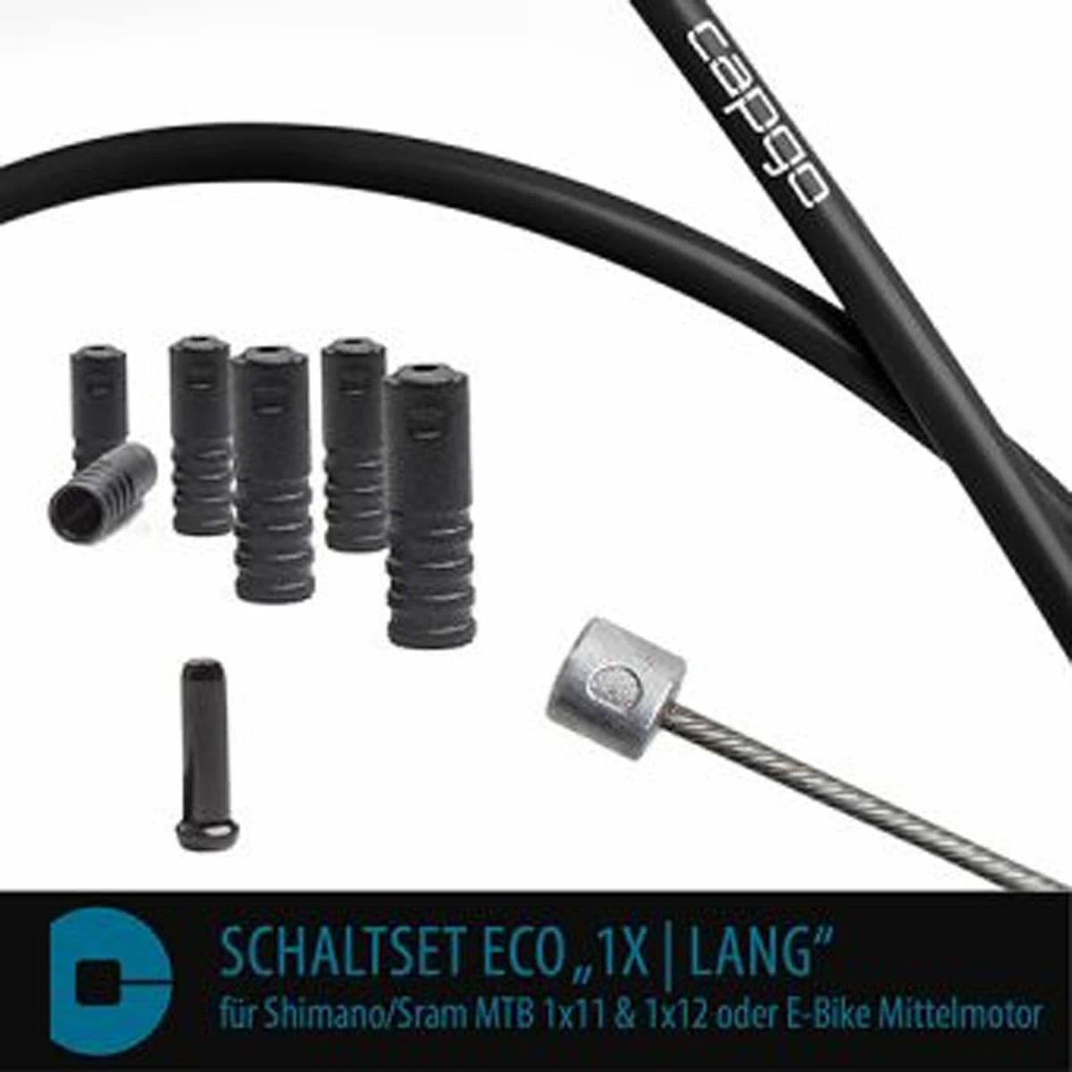 CAPGO Kit De Changement De Vitesse ECO Shimano/Sram MTB 1x11, 1x12 Ou E-bike Mid-motor - Noir 3 CAPGO Kit De Changement De Vitesse ECO Shimano/Sram MTB 1x11, 1x12 Ou E-bike Mid-motor - Noir
