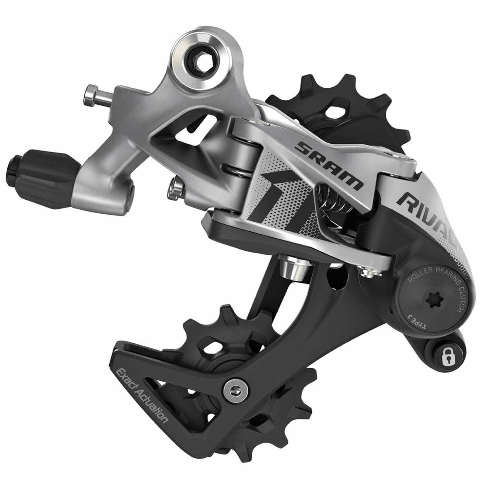 SRAM Dérailleur Arrière Rival 1 Type 3.0 - Train De Galets Moyen - 11 Vitesses - 2018 3 SRAM Dérailleur Arrière Rival 1 Type 3.0 - Train De Galets Moyen - 11 Vitesses - 2018