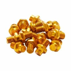 Reverse Ersatz Pins Für Plattformpedale 16 Stück Alloy - M4 - Gold