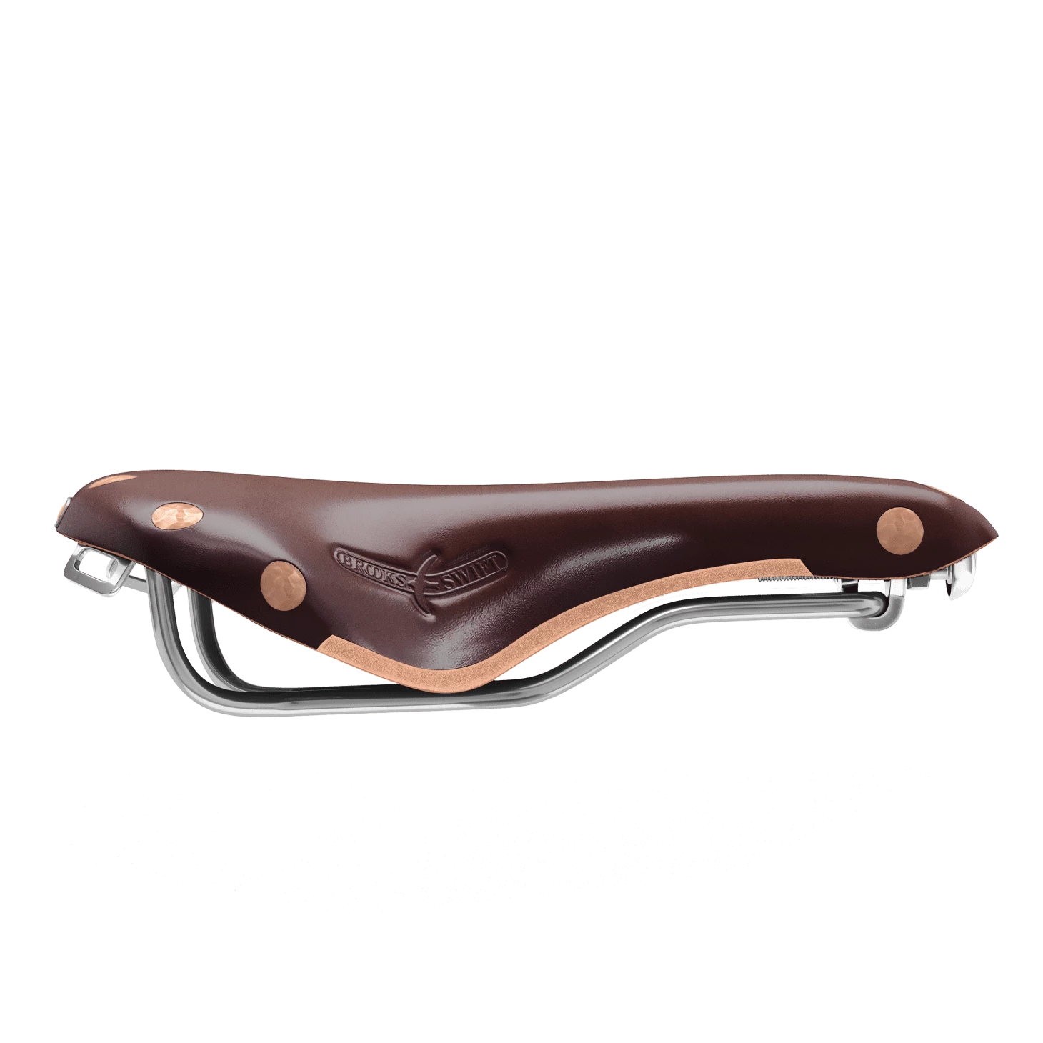 BROOKS Selle Swift Chrome - Marron/Marron Antique 3 BROOKS Selle Swift Chrome - Marron/Marron Antique