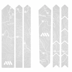AMS - All Mountain Style Autocollant De Protection De Cadre Road & Gravel - Sterrato Blanc