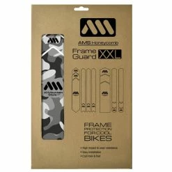 AMS - All Mountain Style Autocollant De Protection De Cadre En Nid D'abeille XXL - Transparent/Camo