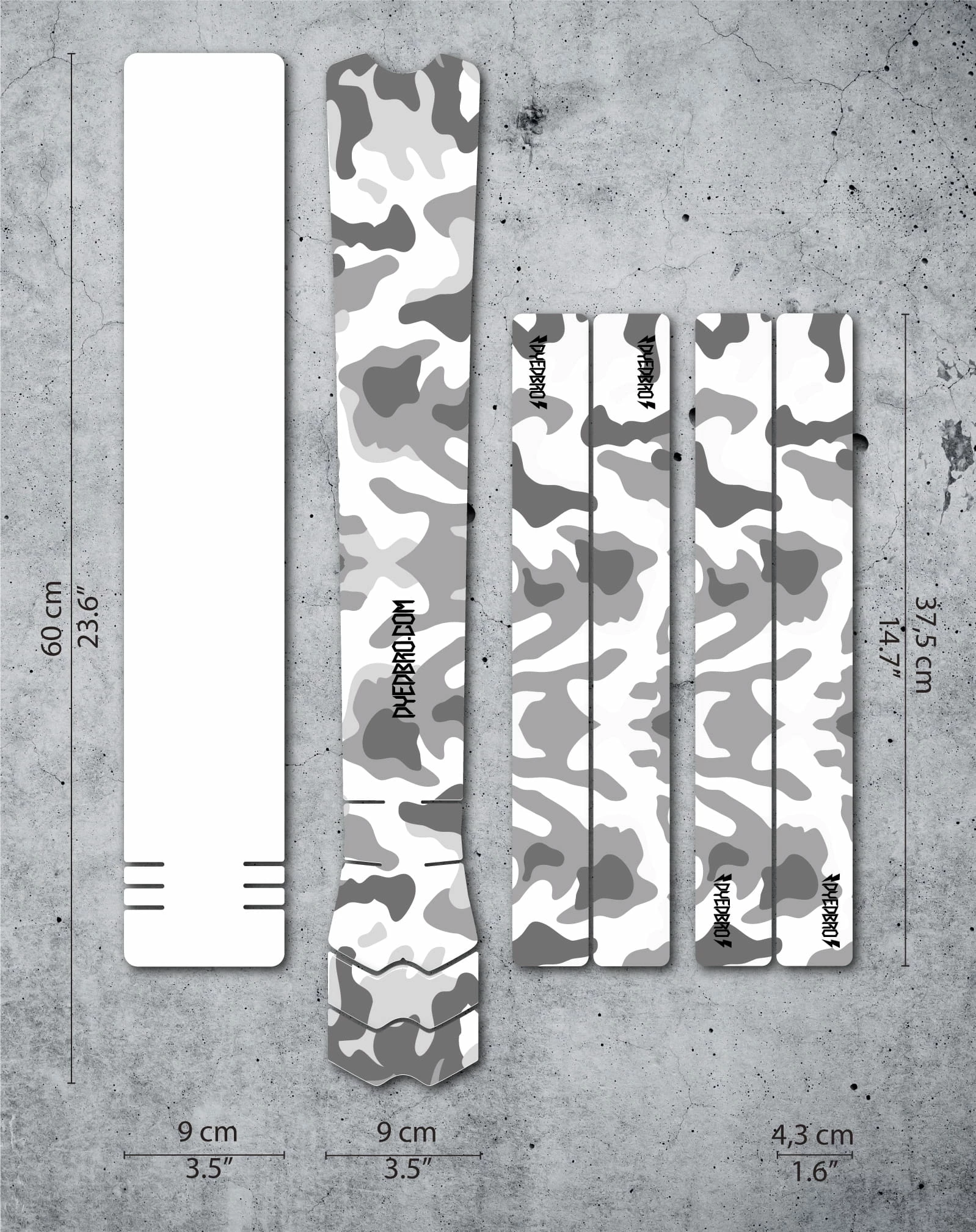 Dyedbro Kit De Protection Du Cadre - Camo Black 3 Dyedbro Kit De Protection Du Cadre - Camo Black