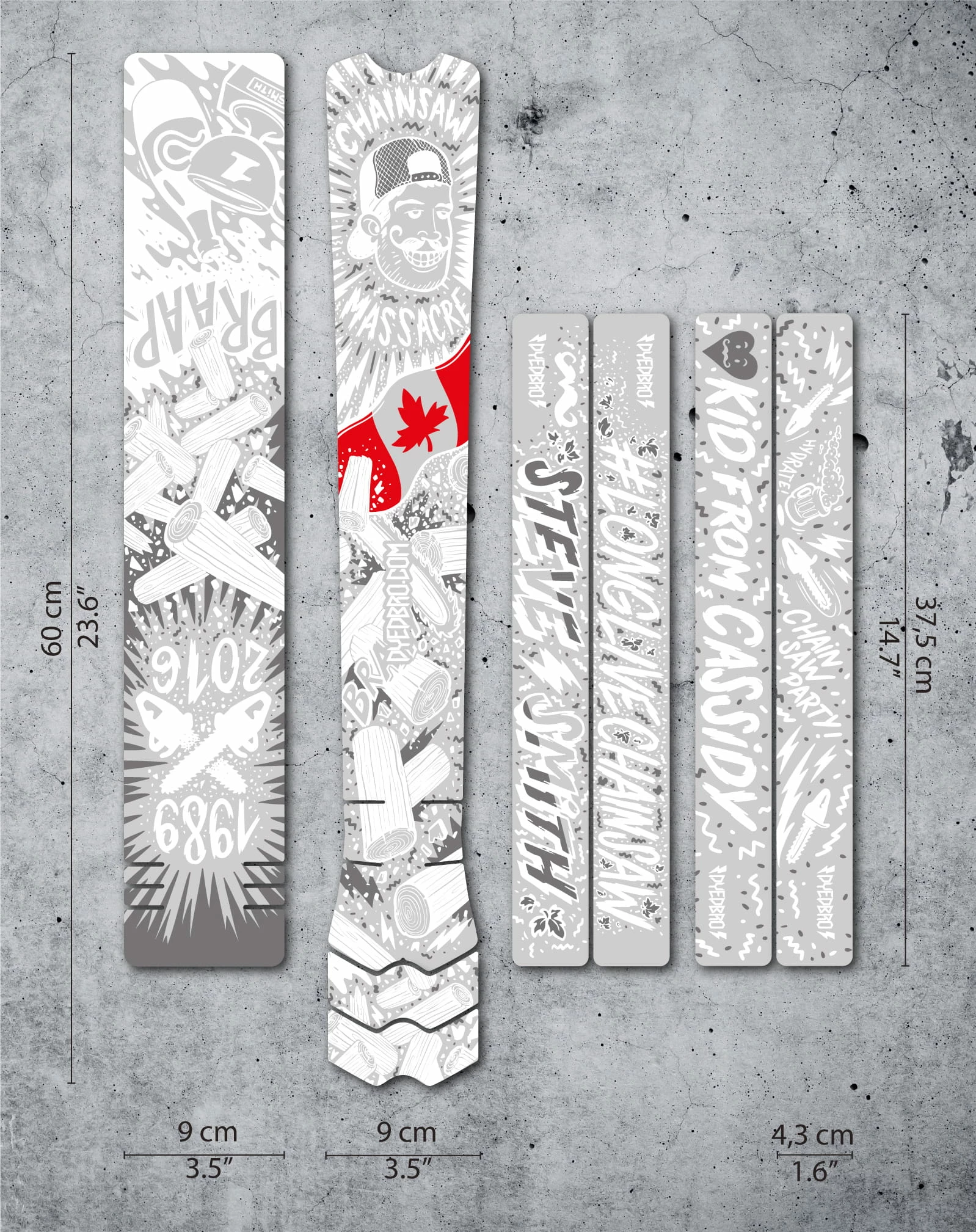 Dyedbro Kit De Protection Du Cadre - Tronçonneuse Blanc Mat 3 Dyedbro Kit De Protection Du Cadre - Tronçonneuse Blanc Mat