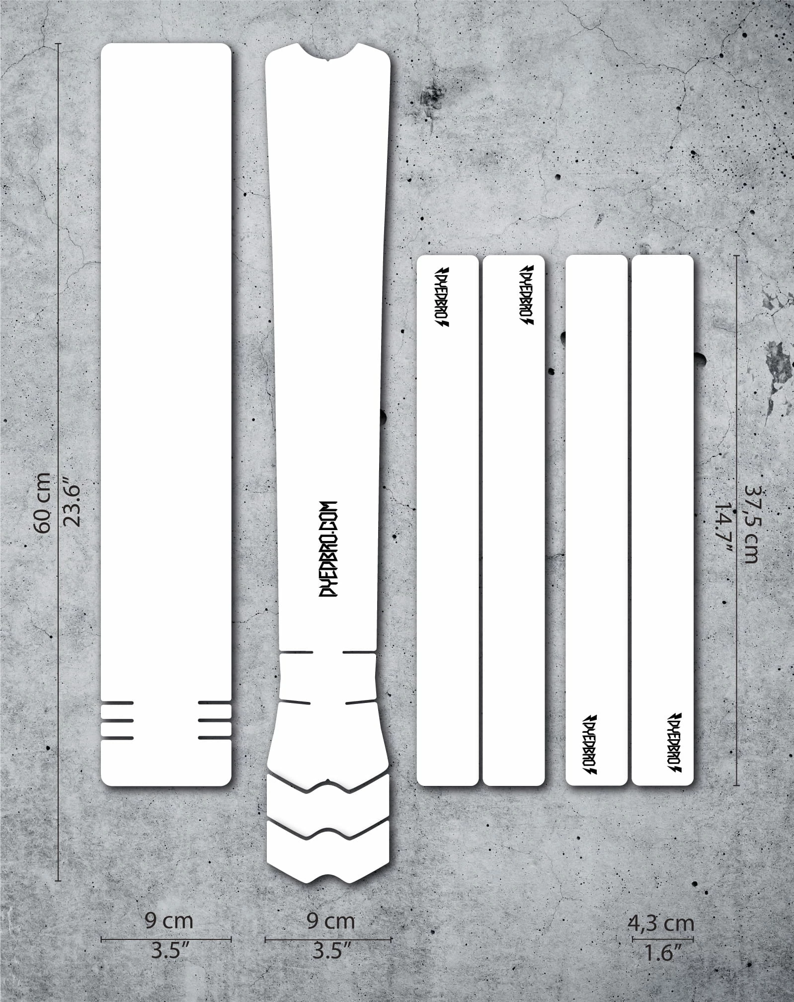 Dyedbro Kit De Protection Du Cadre - Transparent Mat 3 Dyedbro Kit De Protection Du Cadre - Transparent Mat