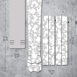 Dyedbro Kit De Protection Pour Cadre De Vélo électrique Camo - White Matt