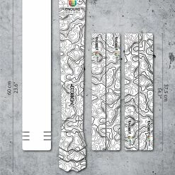 Dyedbro Kit De Protection Du Cadre - Enduro World Series Noir