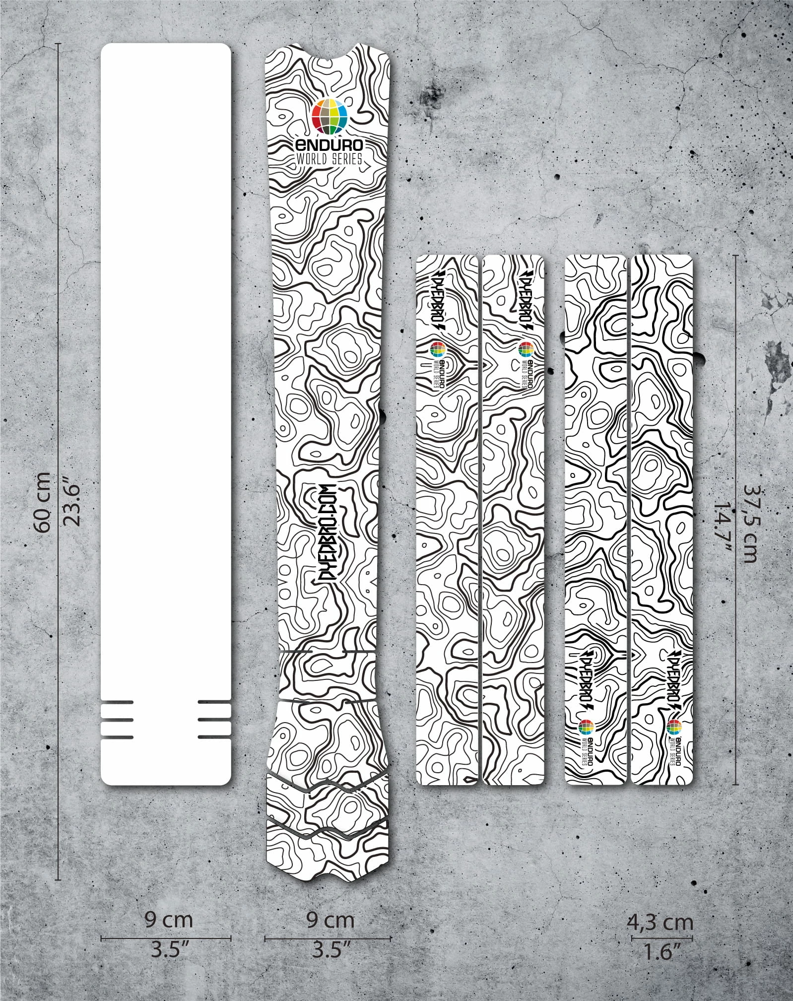 Dyedbro Kit De Protection Du Cadre - Enduro World Series Noir 3 Dyedbro Kit De Protection Du Cadre - Enduro World Series Noir