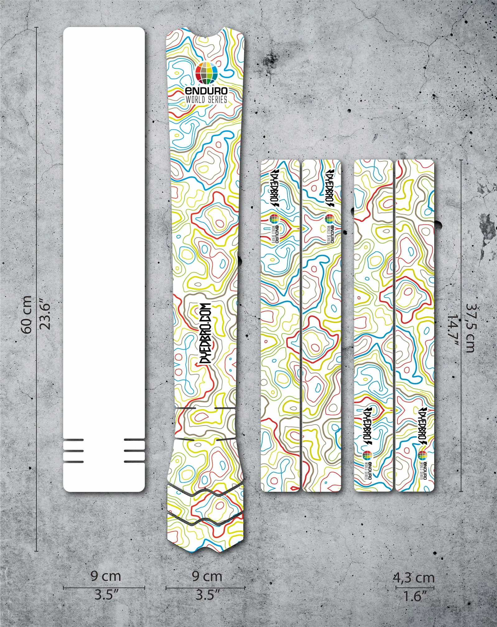 Dyedbro Kit De Protection Du Cadre - Couleur Enduro World Series 3 Dyedbro Kit De Protection Du Cadre - Couleur Enduro World Series