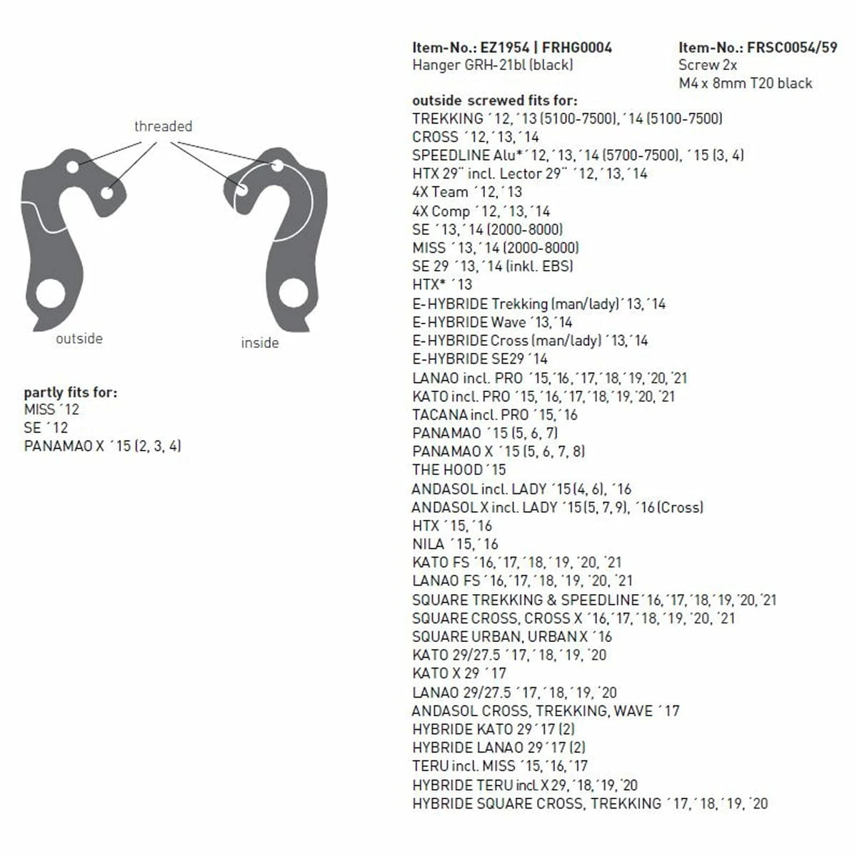 Ghost Patte De Dérailleur HD MTB - Noir 3 Ghost Patte De Dérailleur HD MTB - Noir