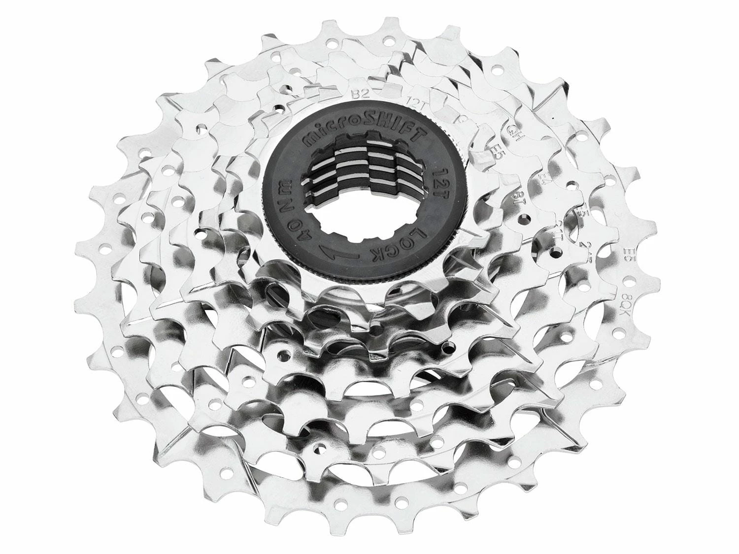 MICROSHIFT Cassette MTB 7sp 12-28T Nickel - Black 3 MICROSHIFT Cassette MTB 7sp 12-28T Nickel - Black