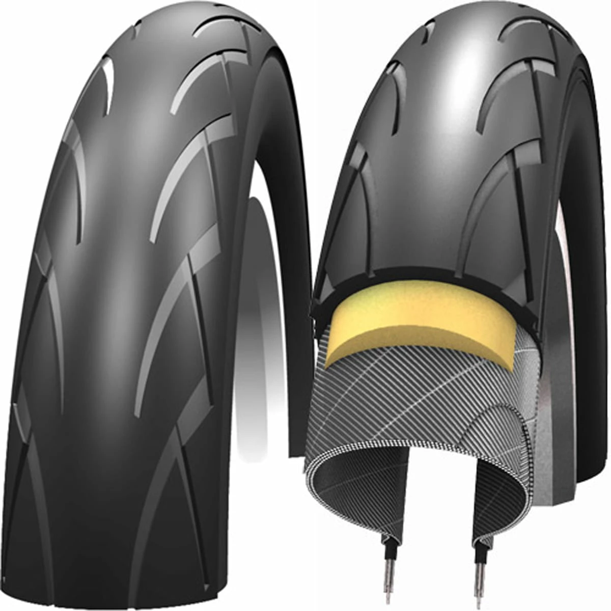 Schwalbe Pneu Pour Poussette Kid Plus - 12x1.75 Pouces - PunctureGuard 3 Schwalbe Pneu Pour Poussette Kid Plus - 12x1.75 Pouces - PunctureGuard