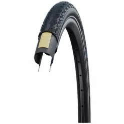 Pneumatiques Pour Cycles 600x35A - 24x1 3/8 Schwalbe DELTA CRUISER Noir Flanc Blanc HS431 - ETRTO 37-540 -magasin de vélo delta cruiser 1