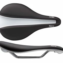 Fabric Selle Line-S Flat Elite - Noir / Blanc