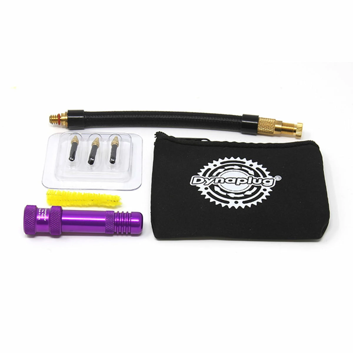 Dynaplug Kit De Réparation Et De Ventilation Tubeless Pour VTT - Violet 3 Dynaplug Kit De Réparation Et De Ventilation Tubeless Pour VTT - Violet