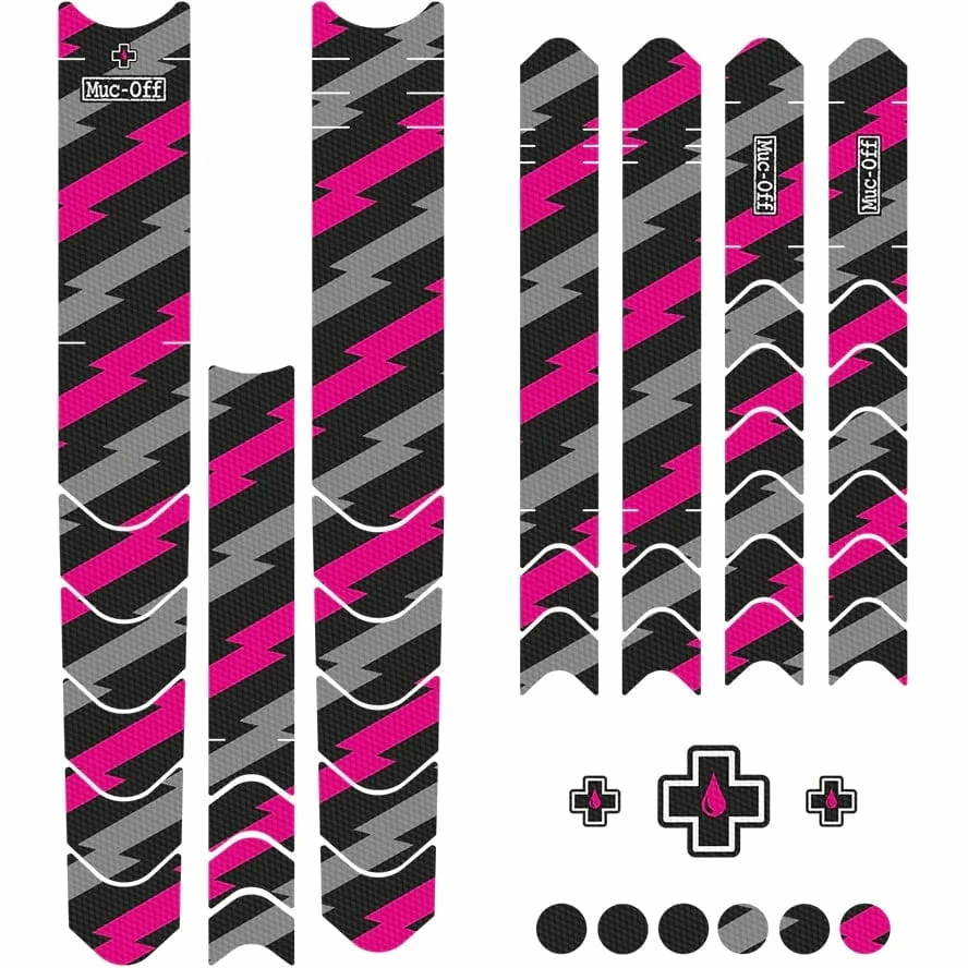 Muc-Off Kit Protection Cadre DH/ENDURO/TRAIL - Bolt/Pink 4 Muc-Off Kit Protection Cadre DH/ENDURO/TRAIL - Bolt/Pink – Image 2