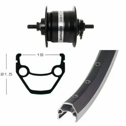 Bike Mailorder VR 28 Pouces Avec Dynamo De Moyeu - Argent 7 Bike Mailorder VR 28 Pouces Avec Dynamo De Moyeu - Argent -magasin de vélo vr 28 zoll mit nabendynamo 123667