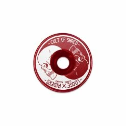 LOOSE RIDERS Capuchon De Potence Yin Yang Skulls - Rouge